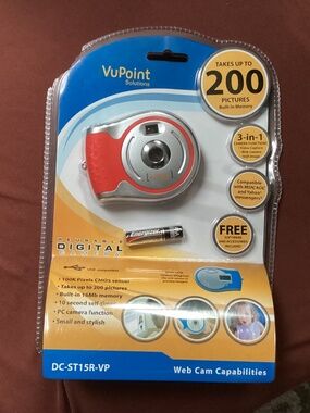 VuPoint Solutions Reusable Digital Camera DC-ST15R-VP New